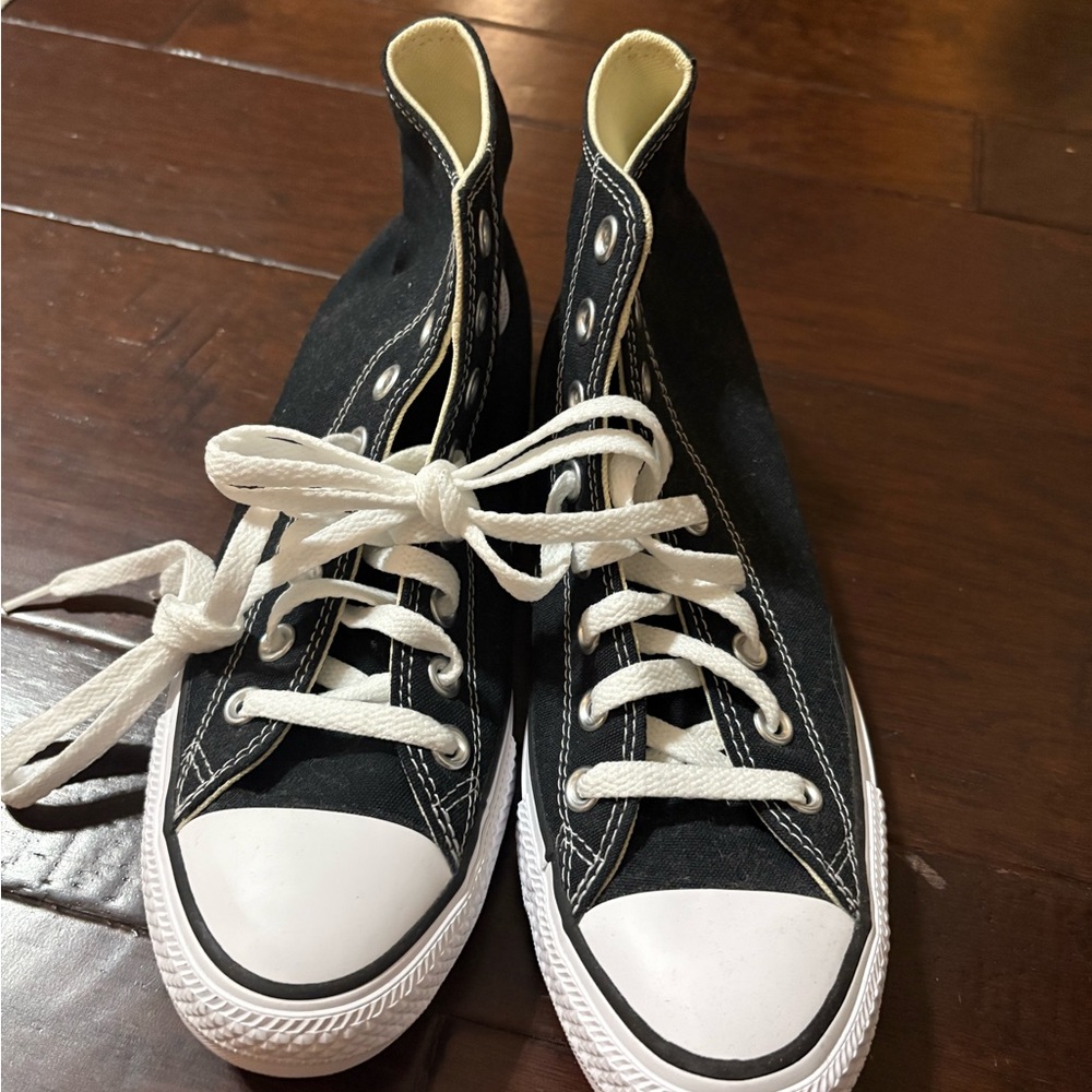 Converse Black and White High-Top Sneakers